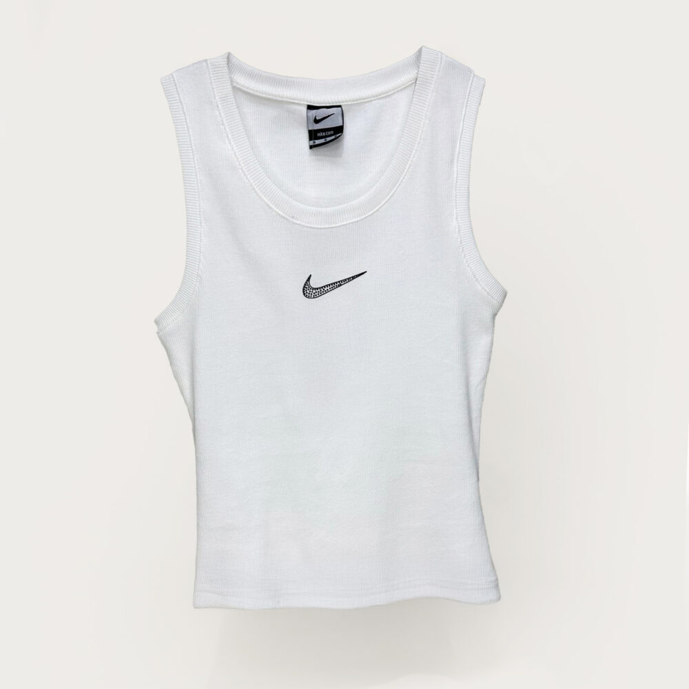 Byn Nike Tshirt Kolsuz Üst 01 Beyaz